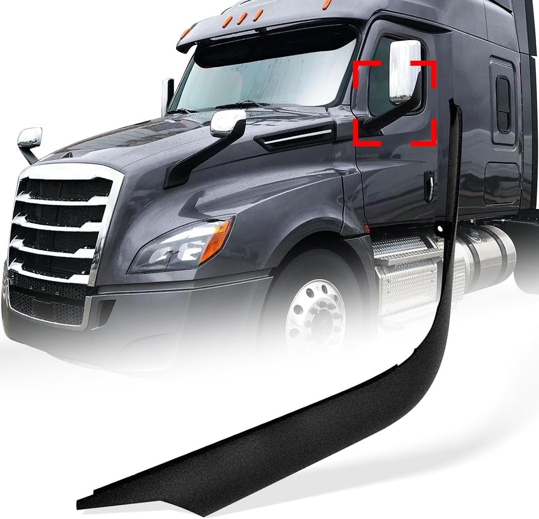 High Soar for Freightliner Cascadia Door Mirror Arm Cover,for 2018 - Onwards New Freightliner Cascadia Black Door Mirror Arm Shell Housing Single Driver Side Left Side