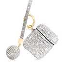 Luxurious Rhinestone AirPods 3rd Generation case,Protective Bling Diamonds AirPod 3 Charging Case Cover, Bling Airpod Gen 3 Case Gift for Women (Silver)