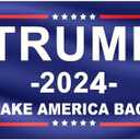 Large Trump Won Flag Save America Trump 2024 Flag Trump Made in USA Double Sided 3 Ply Take America Back Heavy Duty President Trump Win Flags for Outside with 2 Brass Grommets Fade Resistant for Indoor Outdoor Garden Flags 3 Pack