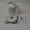 Hazel Quinn Electric Kettle - 1.7 Liters (57oz) Stainless Steel Water Kettle, BPA-Free Interior, 1200W Fast Boiling, Cordless, Rotational Base, Automatic Shut Off & One-Touch LED - Pearl White