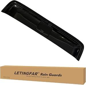 35.6" 880mm Sunroof Wind Deflector, Tape-on Sunroof Rain Guards, Universal Fit Tinted Moonroof Vent Visor Car Accessories