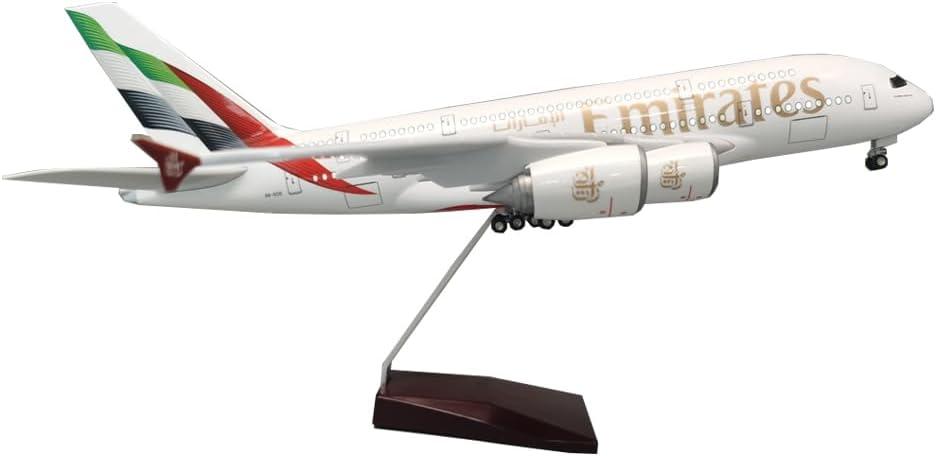 1:160 Scale A380 Model for Collection, Static Display Plane Model with Resin Stand,Suitable for Business Gifts, 18.11*20.07*7.48