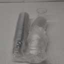 Baderke 50 Pcs Plastic Cups with Sip Lids Round Bottom Disposable Plastic Coffee Cups with Lids Clear Strawless Crystal Mugs for Iced Coffee Smoothie Cold Beverage Party Catering Supplies (14 oz)