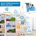 MJX41178908 Refrigerator Water Inlet Valve, Compatible with Kenmore/LG Refrigerators, MJX41178908 Refrigerator Water Inlet Valve Replace 1398828 AP4451762 PS3536019 EAP3536019 5221JA2011J by Cenipar