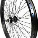 20"/26" x 1.85" Heavy Duty Bicycle Rear Wheel Rim 12 Gauge 48 Spokes, Double Wall Aluminum Alloy Bike Rear Rim 135mm - Disc Brake (Black)