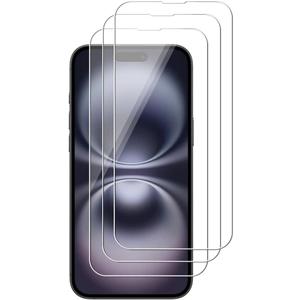 3 Pack Screen Protector For iPhone 15 Plus/iPhone 15 Pro Max/iPhone 16 Plus (6.7 inch) Tempered Glass, Anti Scratch, HD Clear