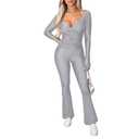 elselect Women's Fall Trendy 2 Piece Outfits Lounge Sets Long Sleeve Shirts Pants Matching Outfit Tracksuits Fashion Clothing, Size XX
