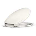 Toilet Seat, Elongated Toilet Seat with Quick-Release And Quick-Attach, Plastic Toilet Seat with Soft Close, Never Loosen, Easy Install and clean - Fits Most Elongated Toilets Biscuit