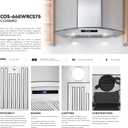 COSMO COS-668WRCS75 30 in. Vista Collection 380 CFM Ducted Wall Mount Range Hood, Touch Controls, LED Lights, Stainless Steel
