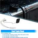 X AUTOHAUX No.94430-2P000 Fuel Tank Float Gauge Sending Unit Fuel Level Sensor for Hyundai Santa Fe 2.4 2010-2012 Black Silver Tone