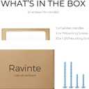 Ravinte 10 Pack Solid 4 Inch Square Cabinet Handles Champagne Bronze Pulls for Drawers and Kitchen Cabinets - Hardware Handles