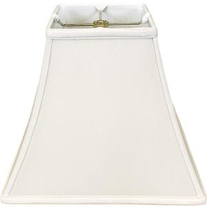Royal Designs, Inc. Regal Square Bell Lamp Shade, 5 x 10 x 9, White (BSO-715-10WH)