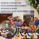 30PCS Little Jesus Figures, Mini Jesus Figurines in Bulk, Multicolor Tiny Jesus Figures, Miniature Figurines to Hide and Seek Religious Gifts for Easter Egg Stuffers