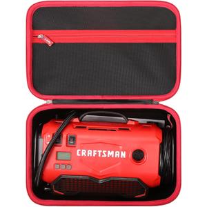 Hard Storage Bag Case for CRAFTSMAN V20 Tire Inflator, Air Compressor Bag Compatible with Craftsman V20 Inflator Portable Air Pump (CMCE520B) (Case Only)