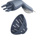 Infiniti PRO by CONAIR Steam Therapy Hair Steamer, Portable Styling Tool with 7-Inch Diffuser Attachment, 30-Second Heat-Up, Penetrating Steam for Detangling, Reshaping, and Volumizing Curls, Blue