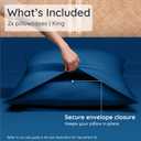 Bambaw 100% Viscose Derived from Bamboo Pillowcase King Size  Set of 2 Cooling Pillow Cases King with Envelope Closure, Navy Blue Pillow Case, Breathable & Super Soft Pillow Cases (Navy Blue)