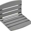 20" Folding Shower Seat Wall Mounted, HDPS Foldable Shower Bench (Grey)