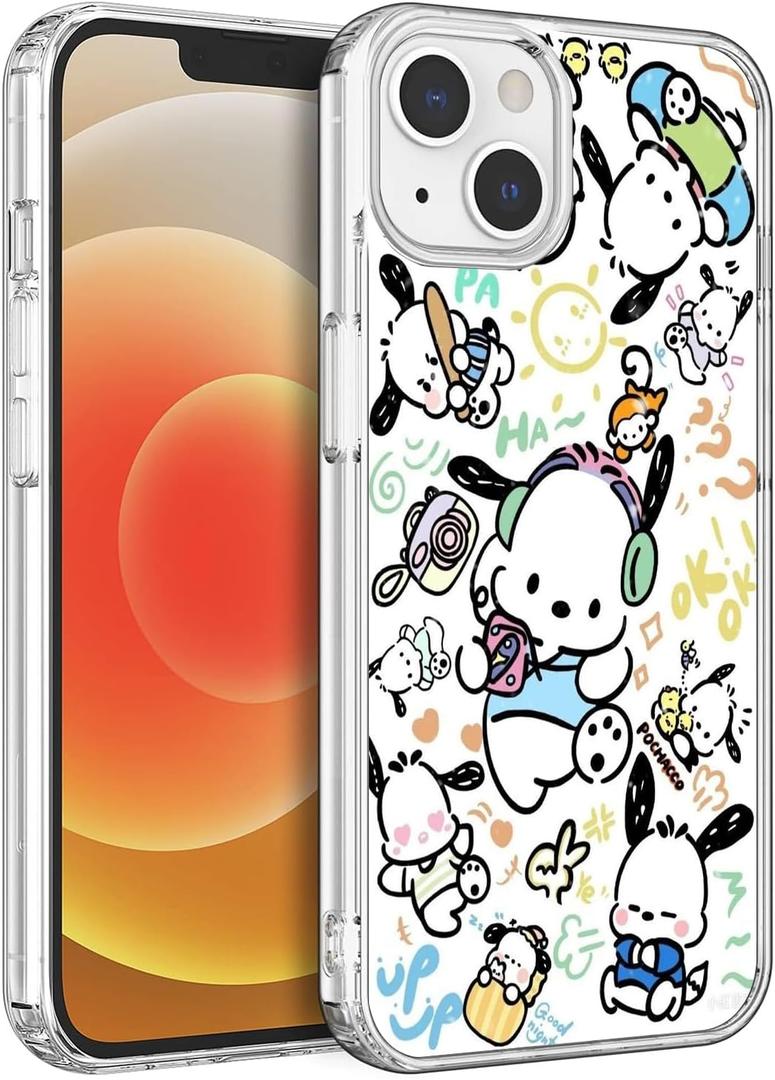 Compatible for iPhone 14 Case, Design Everyday Soft-Grip TPU Phone Clear Case(Pochacco-4) (Picture-9)