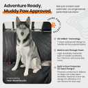 4Knines Back Seat Extender for Dogs Hard Bottom w/EZ Door Guard Grey XL