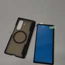 Miimall for Samsung Fold 7 Case with S Pen & S Pen Slot, Hinge Protection & Mag Safe Compatible, Sturdy Glass Screen Protector Dustproof, Durable Samsung Galaxy Fold 7 Case with mag-Safe, Matte Black