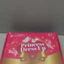 Kids Princess Dress Up Clothes for Little Girls, BIBUTY Pretend Play & Dress Up Princess Costume Set with Princess Shoes Tutu Fairy Wing for Little Girls, Princess Toy Gift for 36 Toddler Little Girl