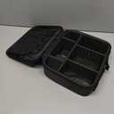 Relavel Travel Makeup Train Case Makeup Cosmetic Case Organizer Portable Artist Storage Bag with Adjustable Dividers for Cosmetics Makeup Brushes Toiletry Jewelry Digital Accessories Black (Small)