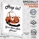 200 Paper Floor Mats for Cars - Disposable Mats - Car Floor Mat Protector - Paper Carpet Protector - Detailing Supplies (SEDAN (20" X 16"))