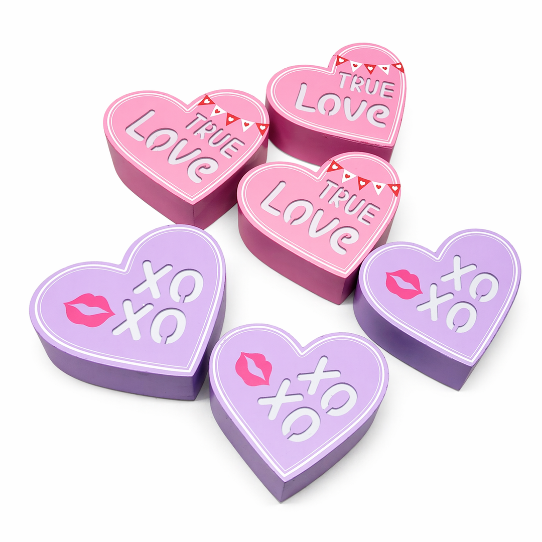 Hearts Decorations 6 Pack