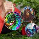 Dragon Ceramic Hanging Ornament - Christmas Tree Decor - Gifts for Dragon Lovers