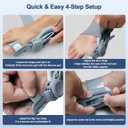 Bunion Corrector for Women & Men, Orthopedic Bunion Splint with Toe Separator, Adjustable Bunion Corrector for Bunion Relief, Suitable for Left and Right Feet (2)