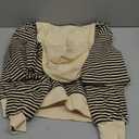 Matching Dog and Owner Clothes - Mom Dad Dog Sweatshirt Hoodie Separately Sold, Striped Sweaters for Small Dogs Cats,Cat Birthday Christmas Outfits (Large, Pet-Black) (Pet L - Chest 17.3")