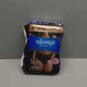 Always Discreet Boutique Incontinence and Postpartum Underwear for Women, Maximum Protection, Large, Black, 18 Count