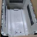 SportPet Designs Plastic Kennels Rolling Plastic Wire Door Travel Dog Crate, XXL (Cream/Gray)