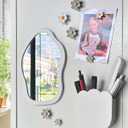 KEYDUACU 12 pcs Girls Locker Accessories, Locker Decorations Including Mirrors, whiteboards, Magnets and organizing Supplies. Ideal for Back-to-School Essentials and The Office (12 pcs-Light Gray)