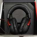 HyperX Cloud III  Wired Gaming Headset, PC, PS5, Xbox Series X|S, Angled 53mm Drivers, DTS Spatial Audio, Memory Foam, Durable Frame, Ultra-Clear 10mm Mic, USB-C, USB-A, 3.5mm  Black/Red