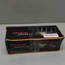 Clear Seasoning Box, 4 Pieces Seasoning Rack Spice Pots, Storage Container Condiment Jars Acrylic Seasoning Box with Covers and Spoons for Spice, Sugar, Salt, Sugar, Cardamon, Cinnamon