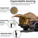 SavvyCraft Full & Mid Size Truck Bed Tent 2 Person Waterproof Camping