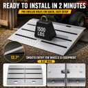 29" x 48" Upgraded Dual Layer Anti Slip Shed Ramps with Strips, 1500 LBS Heavy Duty Ramps for Sheds, Punch Plate Lawnmower Loading Ramp Set for Lawn Tractor ATV Garages Barns Wheelbarrow, 2PC