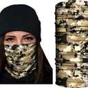 4 x Tubular Bandanas With Face Shielding Protection Unisex - Camo (Brown)