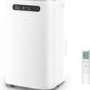 14000 BTU Portable Air Conditioners,Cools Up to 700 Sq.Ft,Portable AC Unit with Remote Control,Cooling,Fan,Dehumidification,Sleep Mode& Installation Kits for Large Rooms,White