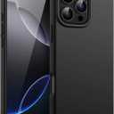 JETech Liquid Silicone Case for iPhone 16 Pro Max 6.9-Inch, Silky Soft Touch Full-Body Protective Phone Case, Anti-Scratch Shockproof Cover with Microfiber Lining (Black)