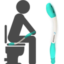 Fanwer Toilet Aids Tools,Long Reach Comfort Wipe,Extends Your Reach Over 15" Grips Toilet Paper or Pre-Moistened Wipes (White)