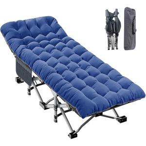 ABORON XXL Camping Cot for Adults 900LBS - 78"32" Oversized Folding Bed with Mattress Pad, Heavy Duty 1200D Oxford Outdoor Cot with Carry Bag