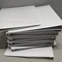Cardinal 0.5 Inch 3 Ring Binders, White, 12 Pack, Round Ring Binder, Holds 125 Sheets, PVC Free, Customizable Covers, 2 Pocket View Binders for Office and School Organization