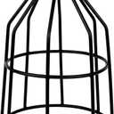 Newhouse Lighting WLG1B Ca Metal Guard for Ceiling Fan, Pendant String Light and Vintage Lamp Shades/Cover, Industrial Wire Fixture Iron Bird Cage, 1 Count (Pack of 1), Black