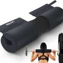 Barbell Squat Pad Nylon Padding AntiSlip- Thick Foam Barbell Pad for Squats Cushion, Lunges&Bar Padding for Hip Thrusts - Standard Weight Bar Pad - Provides Cushion to Neck Shoulders Training (Black)