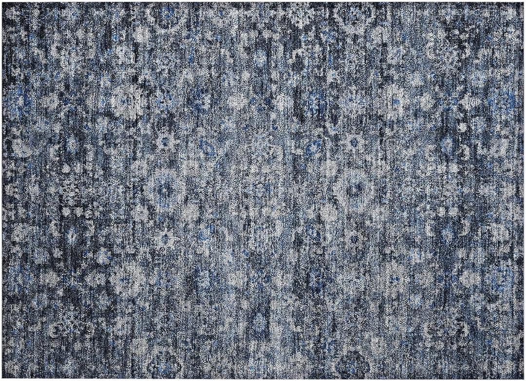 Addison Rugs Chantille ACN651 Blue 1'8" x 2'6" Indoor Outdoor Area Rug, Easy Clean, Machine Washable, Non Shedding, Bedroom, Living Room, Dining Room, Kitchen, Patio Rug