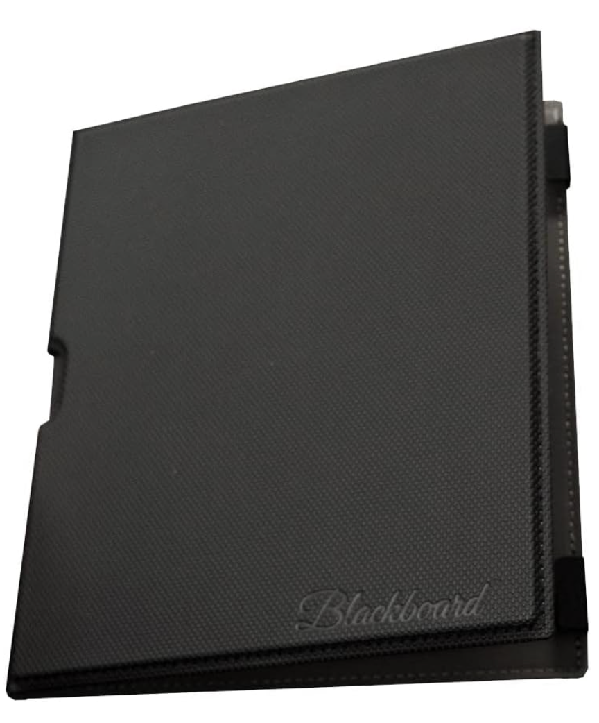 Boogie Board Protective Folio Cover for Blackboard Letter-Size (8.5?x11?) Reusable Notebook, Black (Blackboard Letter Sold Separately)