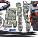 Summit Hydraulics Hydraulic Multiplier Selector Diverter Solenoid Valve w/Switch & Ag Coupler Kit