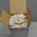 EMEMA Linen Fringe Throw Pillow Covers Set of 2 Boho Farmhouse Accent Decorative Pillowcase with Tassels for Couch Sofa Bed Living Room Home Decor 26x26 Inch,Natural Beige